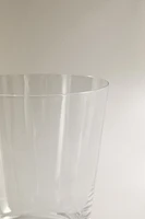 CRYSTALLINE TUMBLER WITH THICK BASE