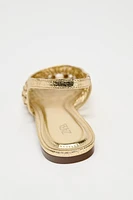 CHAUSSURES TRESSÉES AVEC EFFET MÉTALLISÉ