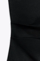ASYMMETRICAL RUCHED T-SHIRT