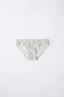 AGES 6-14/ SIX-PACK OF DAISY PRINT BRIEFS