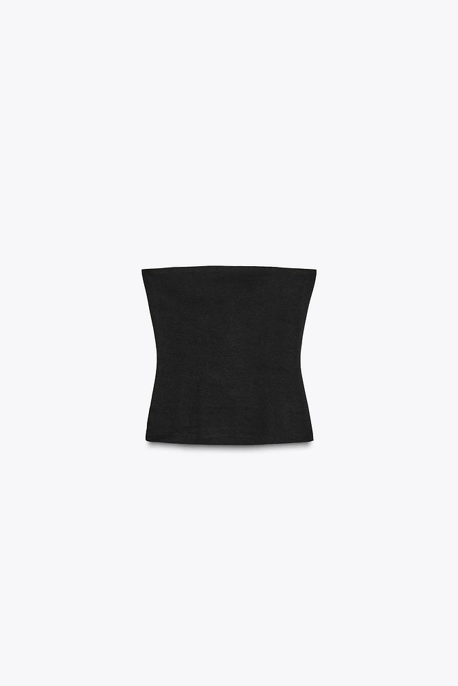 STRAPLESS TOP