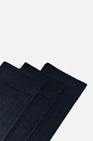 3-PACK OF TEXTURED SOCKS