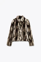 MANTEAU EFFET FAUSSE FOURRURE COLLECTION ZW