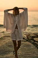 LINEN BLEND SHORTS ZW COLLECTION