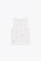 TOP CROCHET SANS MANCHES