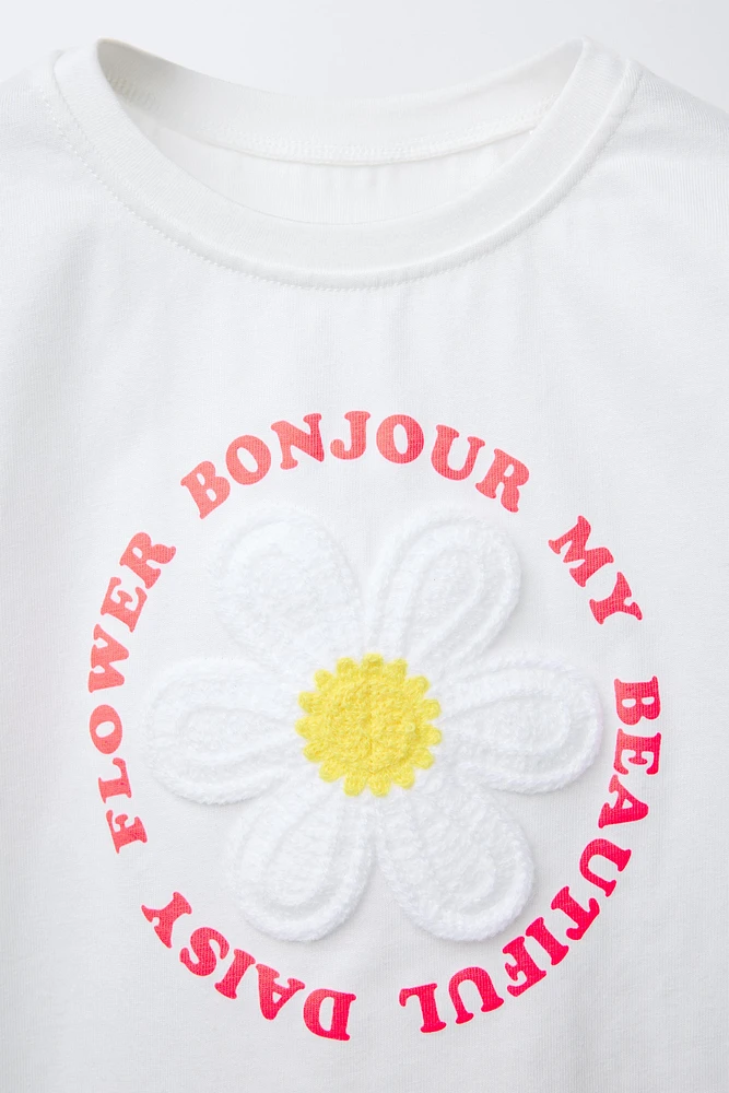 HAUT À PIÈCE EN VELOURS BOUCLÉ