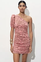 ROBE ASYMÉTRIQUE EN JACQUARD