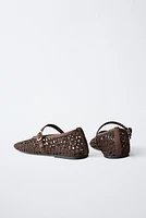 OPENWORK BALLET FLATS