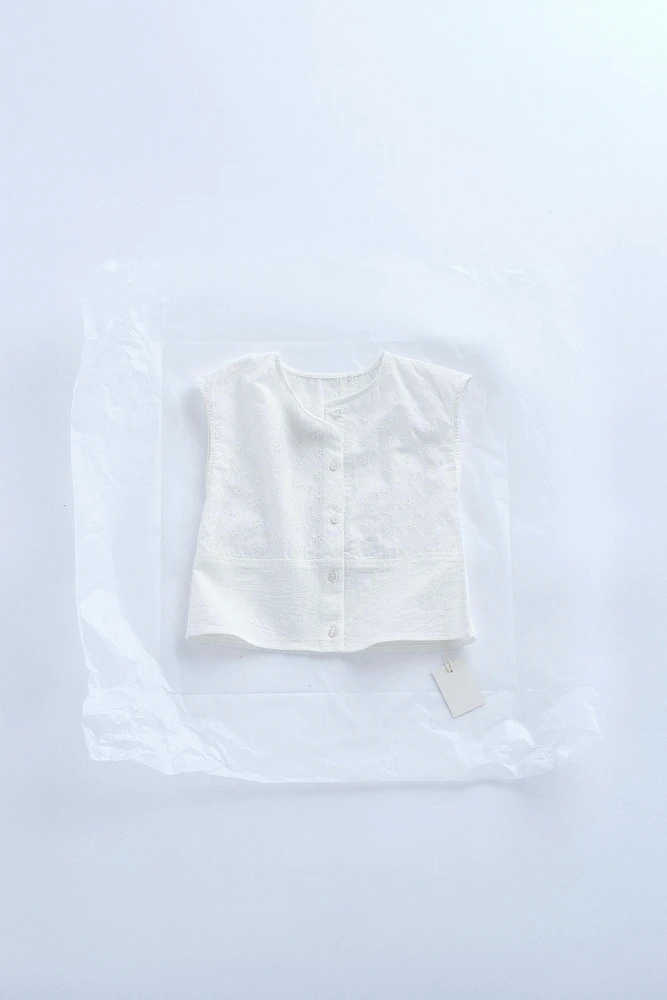 ZARA TIMELESS - BLOUSE BRODERIE SUISSE