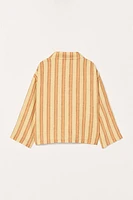 CHEMISE À RAYURES 100 % LIN ÉDITION LIMITÉE