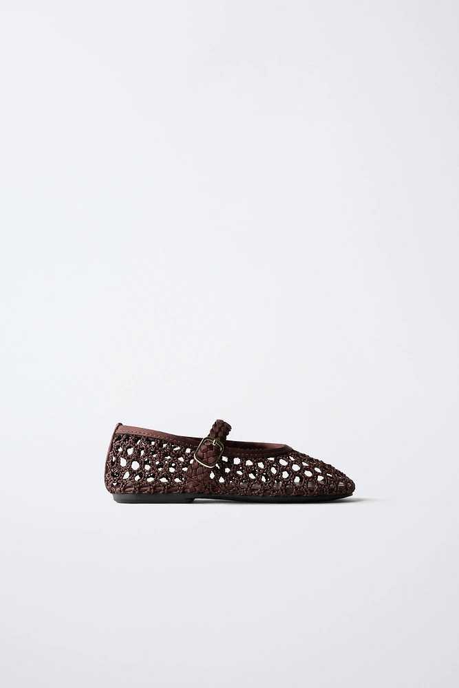 OPENWORK BALLET FLATS