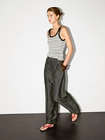 Stripe print vest top