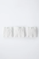 AGES -6/ THREE-PACK OF RIBBED BOXERS WITH LABEL