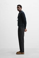 RELAXED FIT COTTON LINEN PANTS