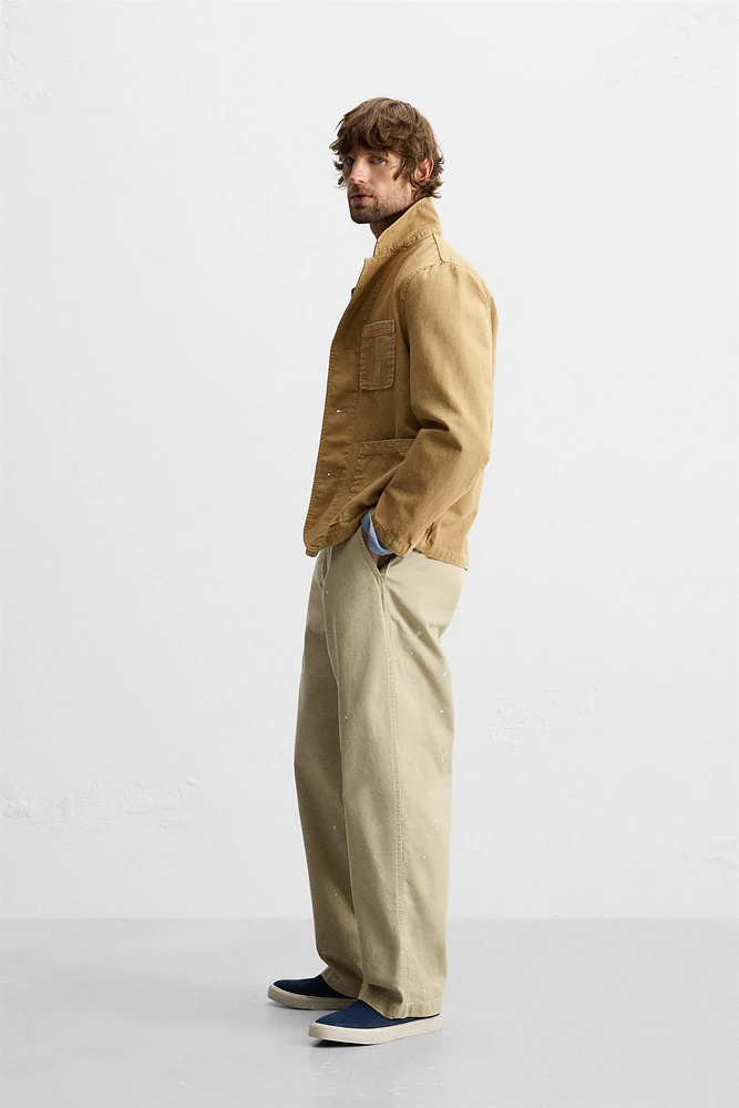 RELAXED FIT WASHED BLAZER