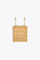 POINTELLE KNIT TOP
