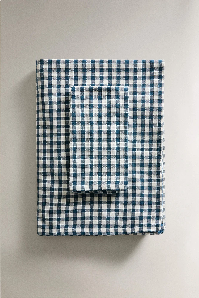 GINGHAM COTTON TABLECLOTH