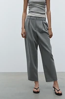 PLEATED CHINO PANTS