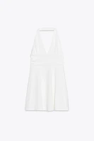 SHORT HALTER DRESS