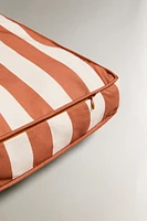 STRIPED OUTDOOR BENCH BACK CUSHION