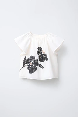 FLORAL PRINT BLOUSE