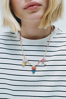 MUSHROOM BEAD NECKLACE