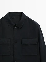 100% linen jacket with pockets