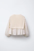 GILET EN MAILLE À ASSORTIR AVEC UNE CHEMISE