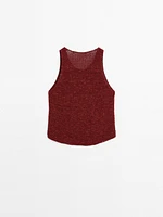 Textured cutwork top