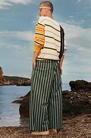 PANTALON COUPE LARGE RAYURES ÉDITION LIMITÉE