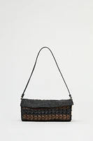 SAC PORTÉ ÉPAULE AVEC DESSUS TRESSÉ