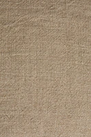 PLAIN FADED EFFECT LINEN BEDSPREAD THROW PILLOW COVER