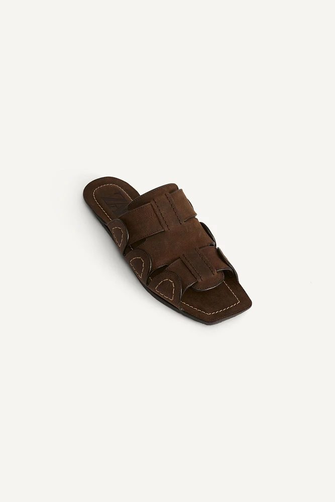 SANDALES EN CUIR À BRIDES LIMITED EDITION