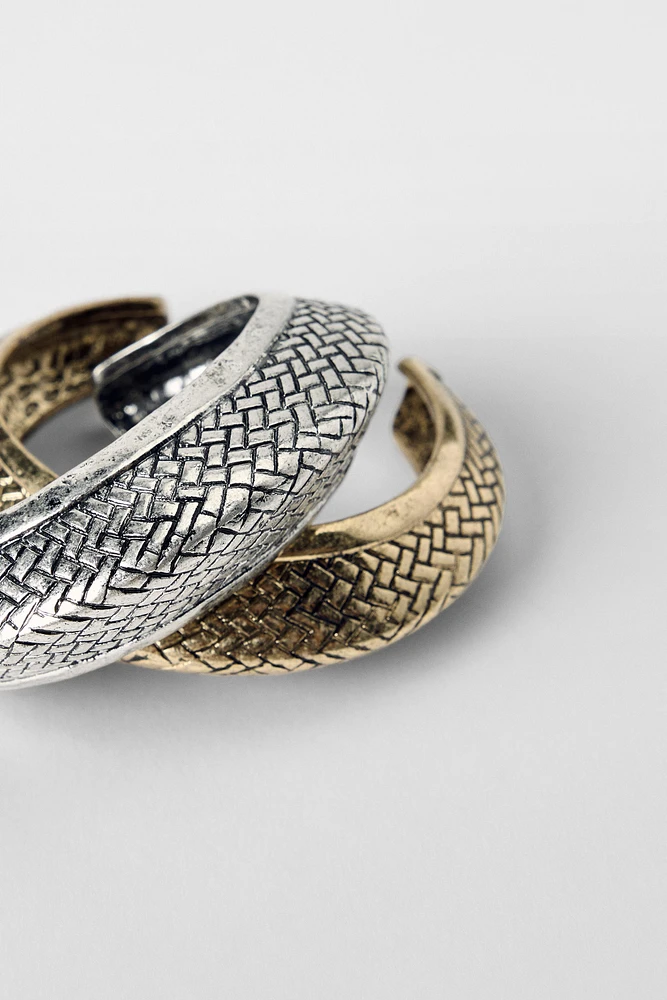 2-PACK OF TEXTURED CUFF BRACELETS KATE MOSS X ZARA