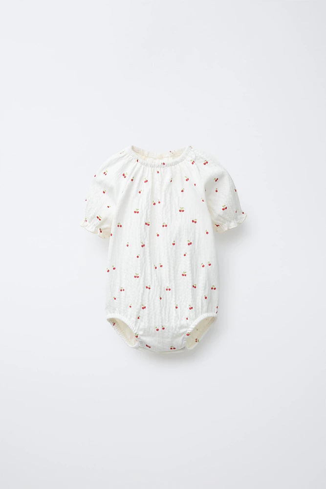 CHERRY PRINT BODYSUIT