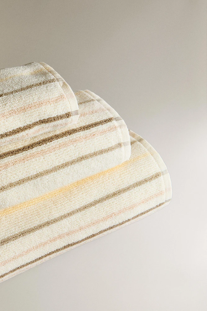 SERVIETTE DE BAIN RAYURES COLORÉES