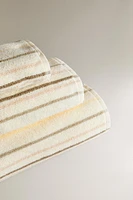 SERVIETTE DE BAIN RAYURES COLORÉES