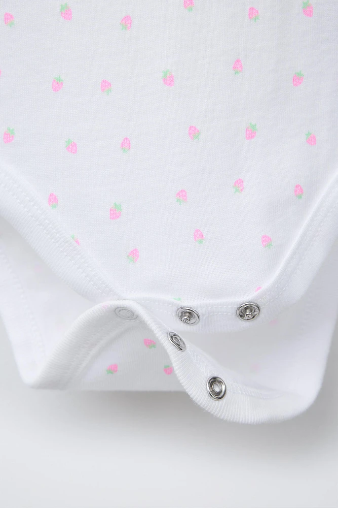 FIVE-PACK OF STRAWBERRY BODYSUITS