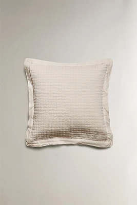 HOUSSE DE COUSSIN ENFANT CARREAUX