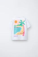 T-SHIRT IMPRIMÉ PLAGE