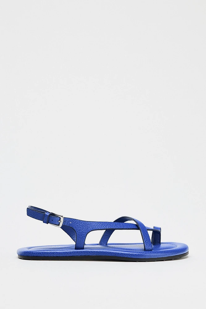 LEATHER STRAP SANDALS
