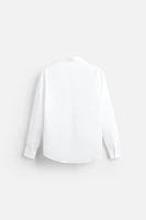TEXTURED WEAVE TWILL SHIRT