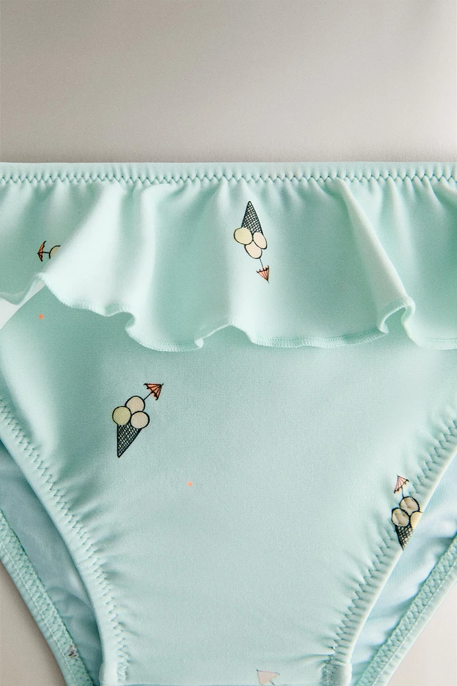 BAS DE MAILLOT BAIN PLAGE ENFANT VOLANT GLACES