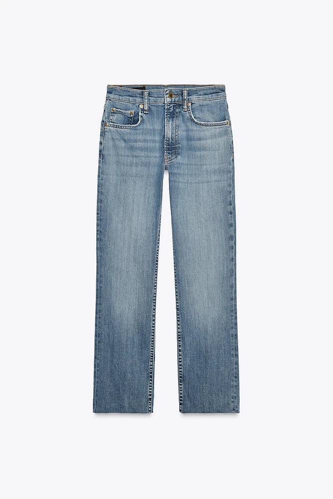 ZW COLLECTION HIGH WAIST CROPPED BOOTCUT JEANS