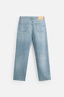 PAINT SPLATTER STRAIGHT FIT JEANS