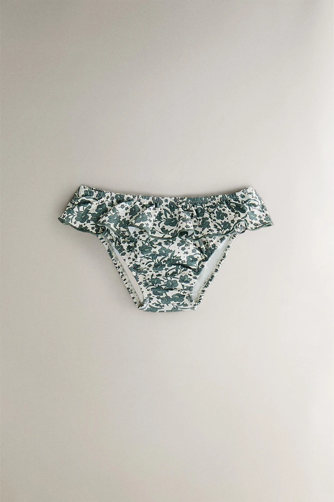 CHILDREN’S TROPICAL FLORAL BEACH BIKINI BOTTOMS