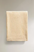 PLAID GAZE DE COTON RAYURES