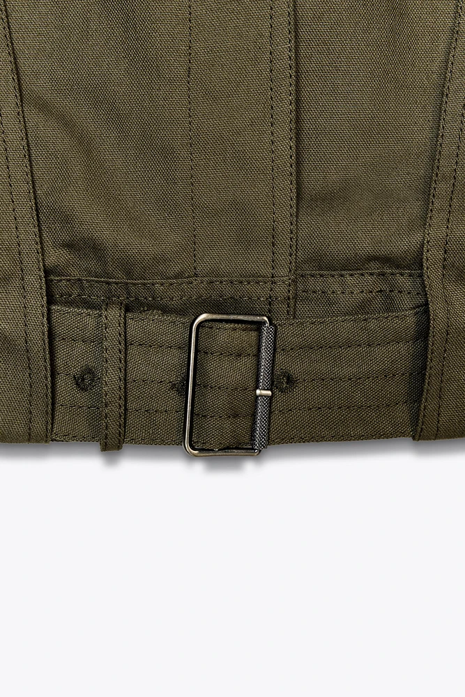 BUCKLE BOMBER JACKET ZW COLLECTION