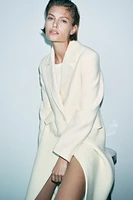WOOL BLEND DOUBLE BREASTED COAT ZW COLLECTION