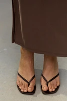 SATIN KITTEN HEEL SANDALS